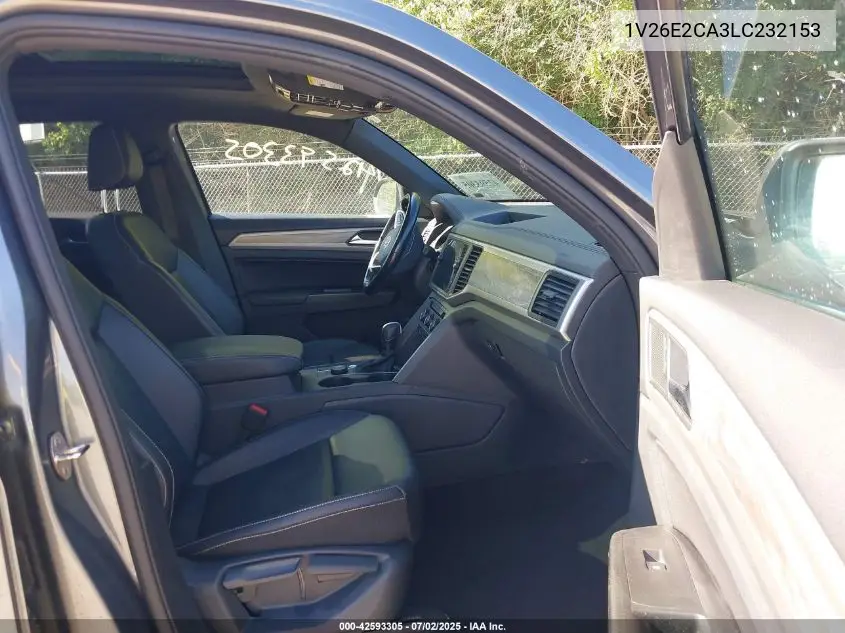 2020 Volkswagen Atlas Cross Sport 3.6L V6 Se W/Technology/3.6L V6 Se W/Technology R-Line VIN: 1V26E2CA3LC232153 Lot: 42593305