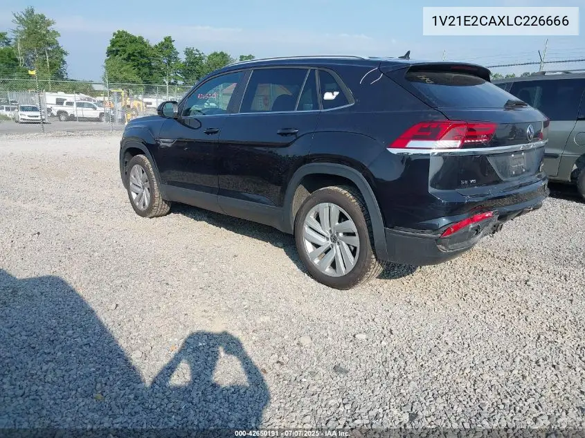 2020 Volkswagen Atlas Cross Sport 3.6L V6 Se W/Technology/3.6L V6 Se W/Technology R-Line VIN: 1V21E2CAXLC226666 Lot: 42650191