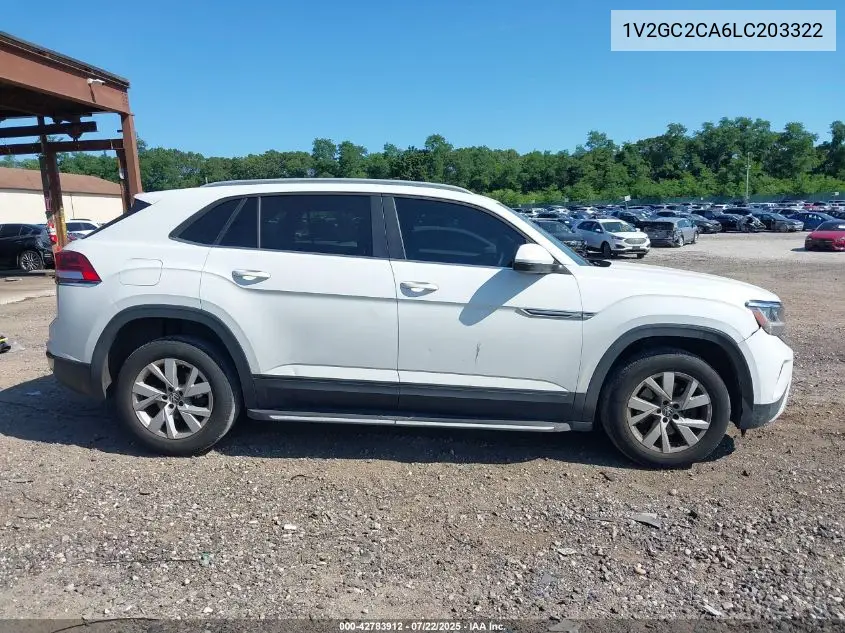 2020 Volkswagen Atlas Cross Sport 2.0T S VIN: 1V2GC2CA6LC203322 Lot: 42783912