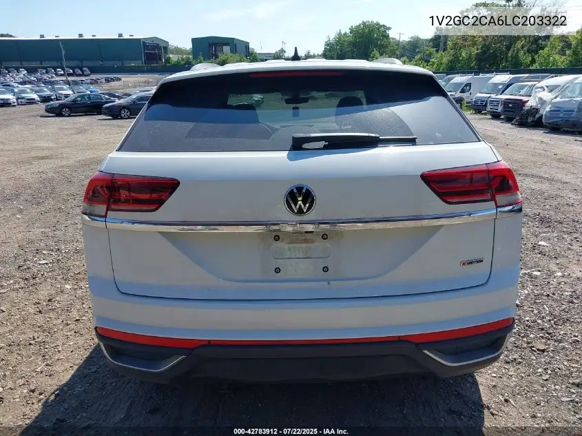 2020 Volkswagen Atlas Cross Sport 2.0T S VIN: 1V2GC2CA6LC203322 Lot: 42783912