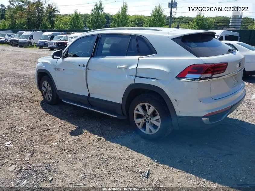 2020 Volkswagen Atlas Cross Sport 2.0T S VIN: 1V2GC2CA6LC203322 Lot: 42783912