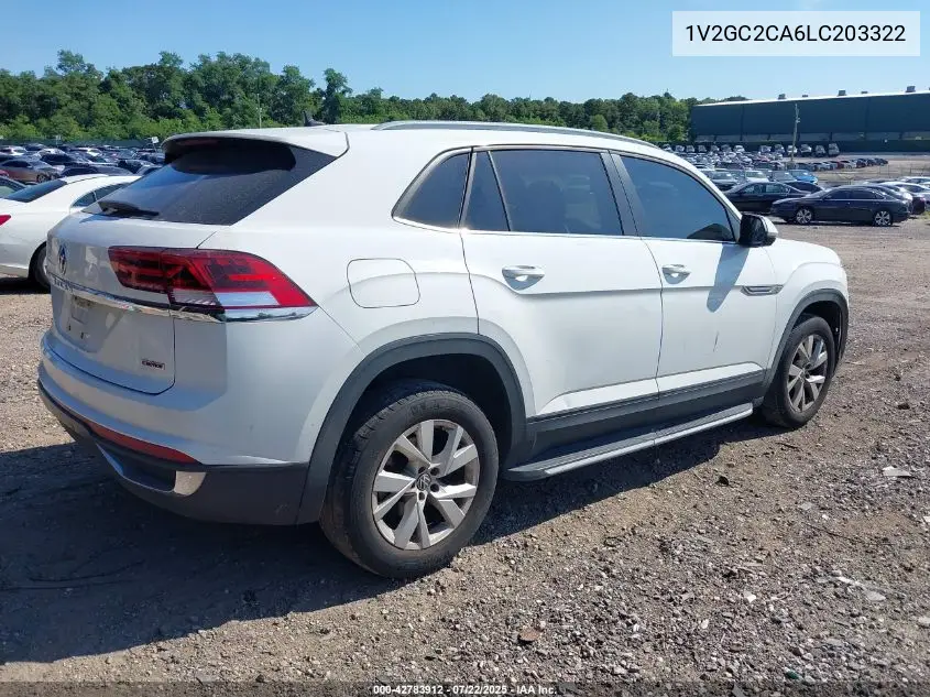 2020 Volkswagen Atlas Cross Sport 2.0T S VIN: 1V2GC2CA6LC203322 Lot: 42783912