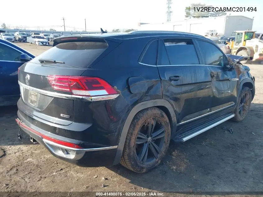 2021 Volkswagen Atlas Cross Sport 3.6L V6 Se W/Technology R-Line VIN: 1V2RE2CA8MC201494 Lot: 41498075
