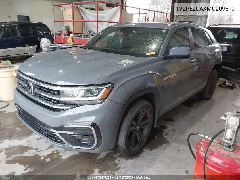 2021 Volkswagen Atlas Cross Sport 3.6L V6 Se W/Technology R-Line VIN: 1V2PE2CAXMC209510 Lot: 41547821