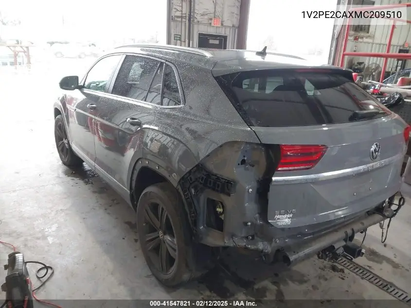 2021 Volkswagen Atlas Cross Sport 3.6L V6 Se W/Technology R-Line VIN: 1V2PE2CAXMC209510 Lot: 41547821