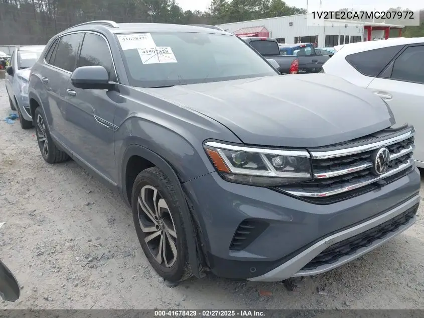 2021 Volkswagen Atlas Cross Sport 3.6L V6 Sel Premium VIN: 1V2TE2CA7MC207972 Lot: 41678429