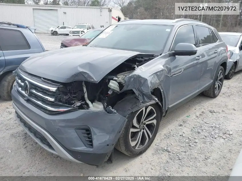 2021 Volkswagen Atlas Cross Sport 3.6L V6 Sel Premium VIN: 1V2TE2CA7MC207972 Lot: 41678429