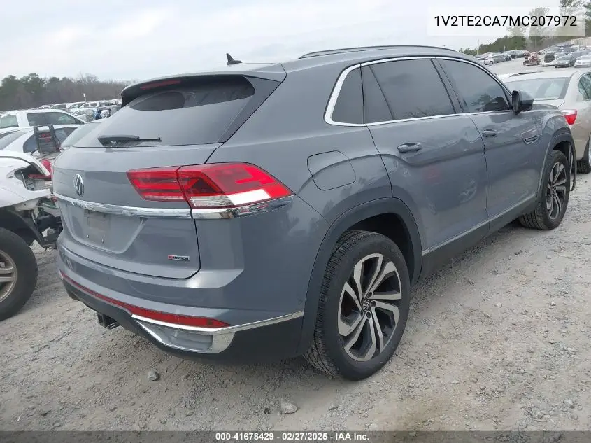 2021 Volkswagen Atlas Cross Sport 3.6L V6 Sel Premium VIN: 1V2TE2CA7MC207972 Lot: 41678429