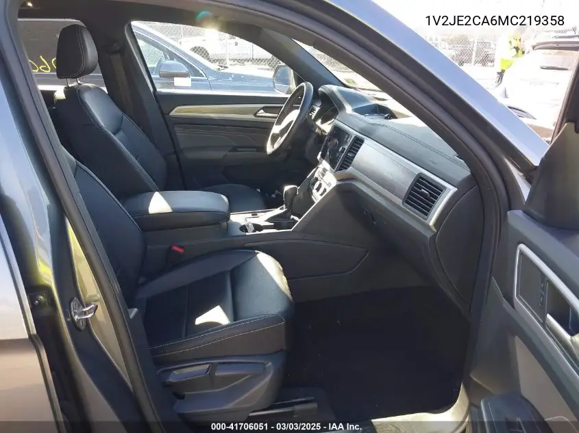 2021 Volkswagen Atlas Cross Sport 3.6L V6 Se W/Technology VIN: 1V2JE2CA6MC219358 Lot: 41706051