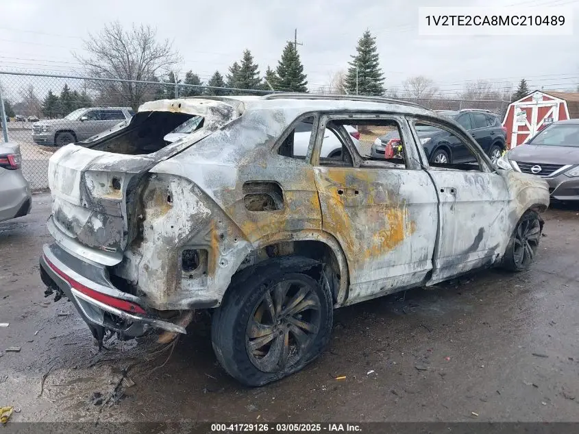 2021 Volkswagen Atlas Cross Sport 3.6L V6 Sel Premium VIN: 1V2TE2CA8MC210489 Lot: 41729126
