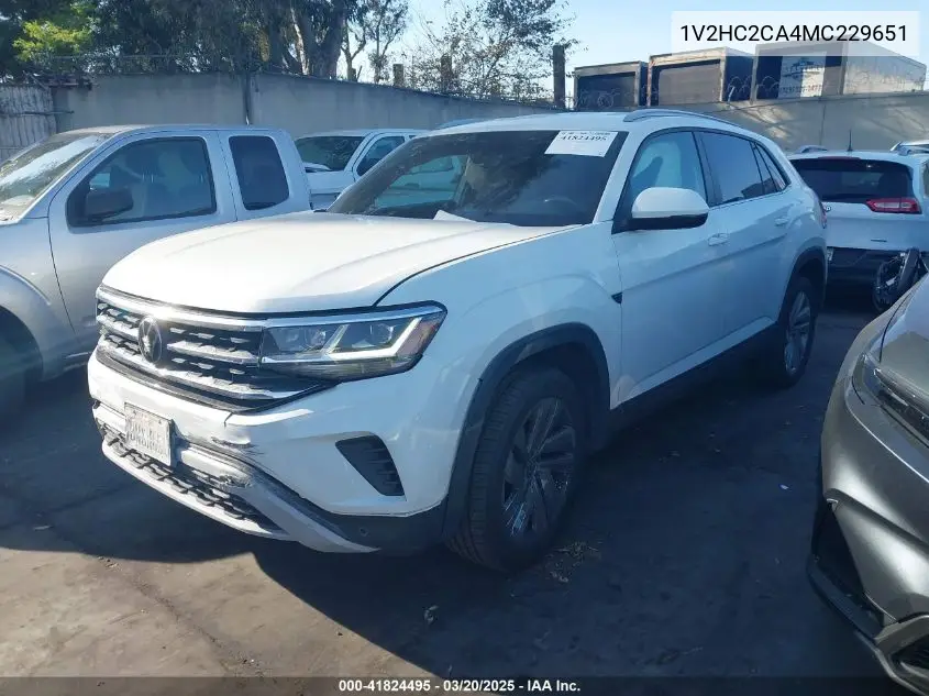 2021 Volkswagen Atlas Cross Sport 2.0T Se W/Technology VIN: 1V2HC2CA4MC229651 Lot: 41824495
