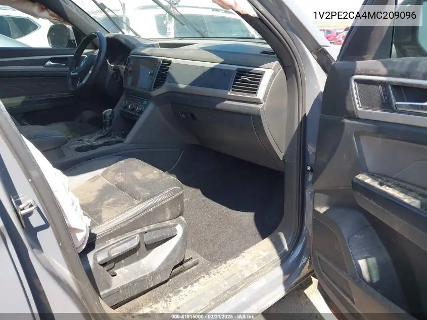 2021 Volkswagen Atlas Cross Sport 3.6L V6 Se W/Technology R-Line VIN: 1V2PE2CA4MC209096 Lot: 41915000