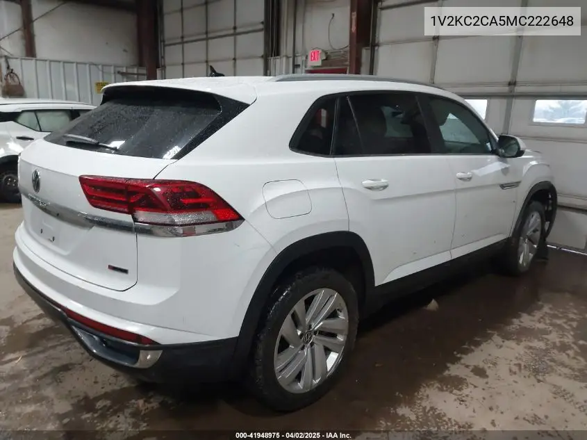 2021 Volkswagen Atlas Cross Sport 2.0T Se W/Technology VIN: 1V2KC2CA5MC222648 Lot: 41948975