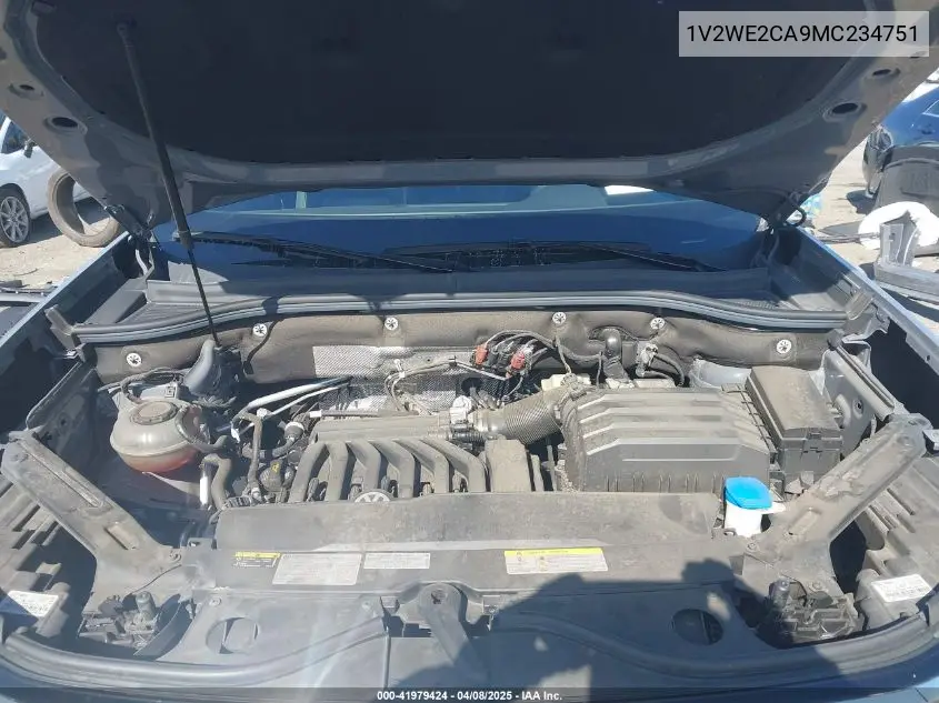 2021 Volkswagen Atlas Cross Sport 3.6L V6 Se W/Technology VIN: 1V2WE2CA9MC234751 Lot: 41979424