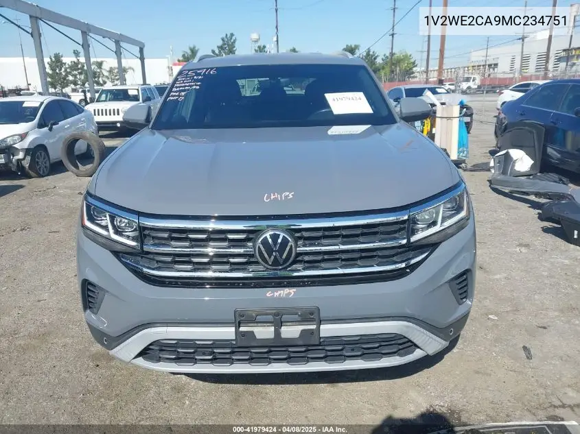 2021 Volkswagen Atlas Cross Sport 3.6L V6 Se W/Technology VIN: 1V2WE2CA9MC234751 Lot: 41979424