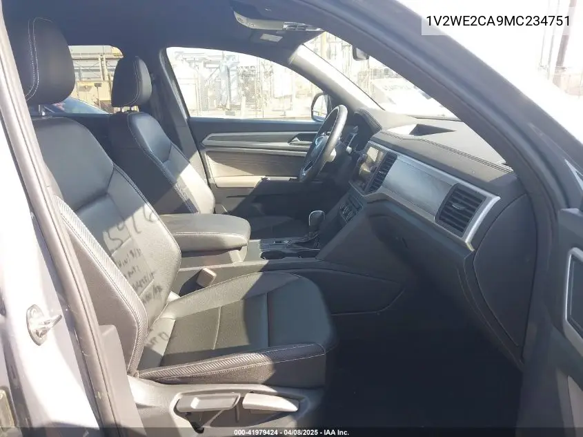 2021 Volkswagen Atlas Cross Sport 3.6L V6 Se W/Technology VIN: 1V2WE2CA9MC234751 Lot: 41979424