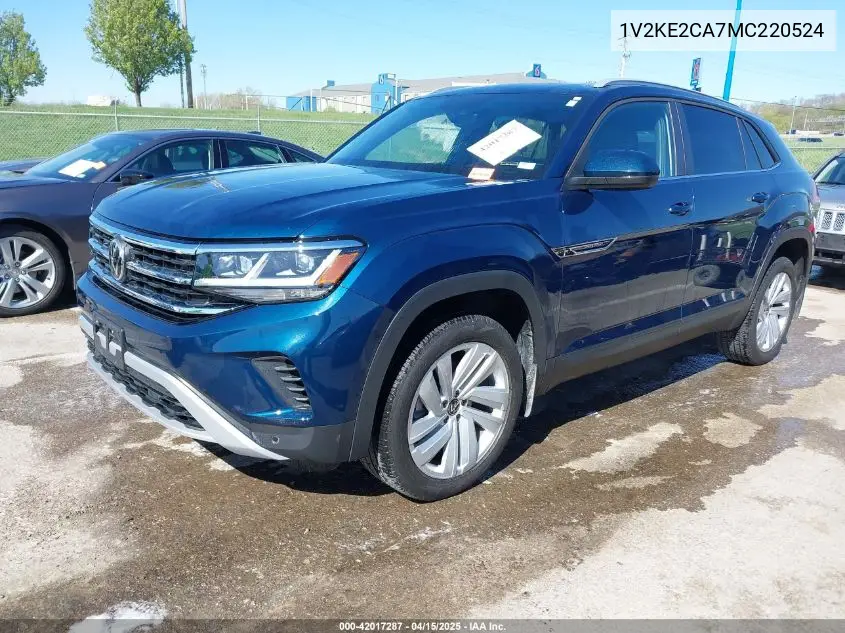 2021 Volkswagen Atlas Cross Sport 3.6L V6 Se W/Technology VIN: 1V2KE2CA7MC220524 Lot: 42017287