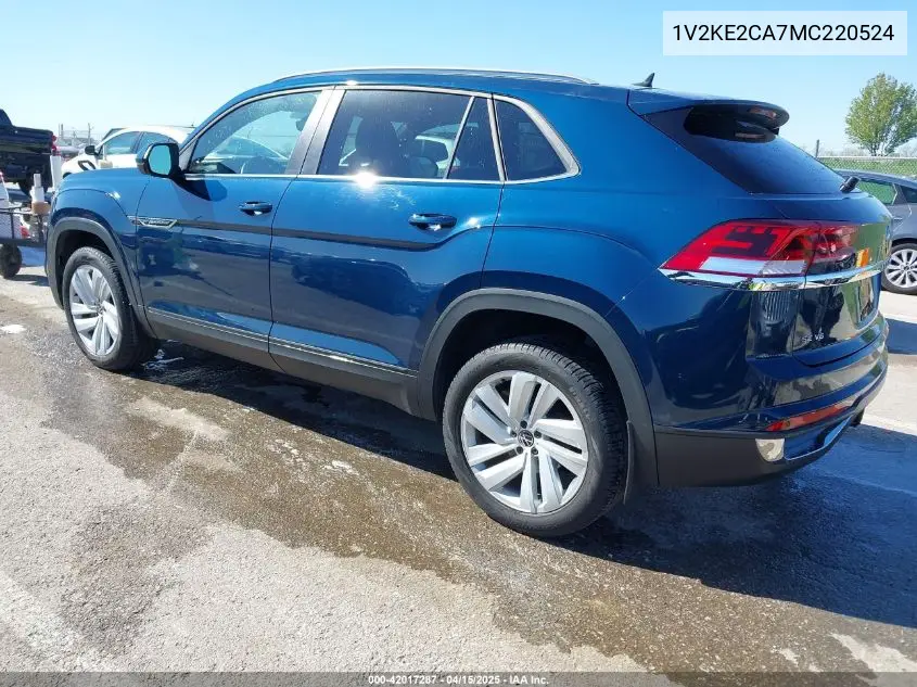 2021 Volkswagen Atlas Cross Sport 3.6L V6 Se W/Technology VIN: 1V2KE2CA7MC220524 Lot: 42017287