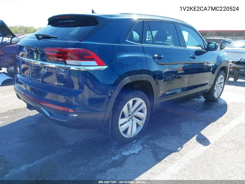 2021 Volkswagen Atlas Cross Sport 3.6L V6 Se W/Technology VIN: 1V2KE2CA7MC220524 Lot: 42017287