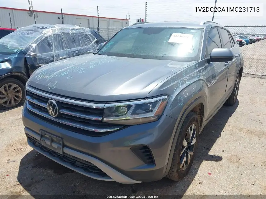 2021 Volkswagen Atlas Cross Sport 2.0T Se VIN: 1V2DC2CA1MC231713 Lot: 42230550