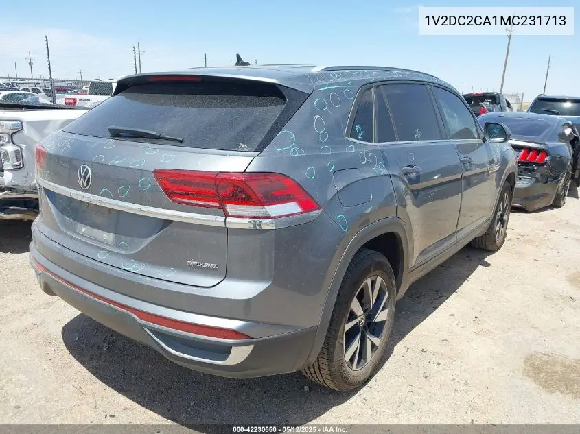 2021 Volkswagen Atlas Cross Sport 2.0T Se VIN: 1V2DC2CA1MC231713 Lot: 42230550