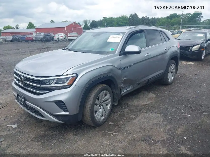 2021 Volkswagen Atlas Cross Sport 3.6L V6 Se W/Technology VIN: 1V2KE2CA8MC205241 Lot: 42245223