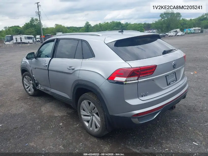 2021 Volkswagen Atlas Cross Sport 3.6L V6 Se W/Technology VIN: 1V2KE2CA8MC205241 Lot: 42245223