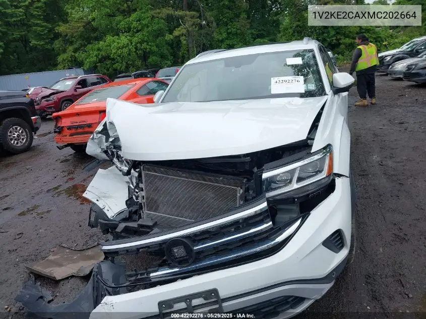 2021 Volkswagen Atlas Cross Sport 3.6L V6 Se W/Technology VIN: 1V2KE2CAXMC202664 Lot: 42292276