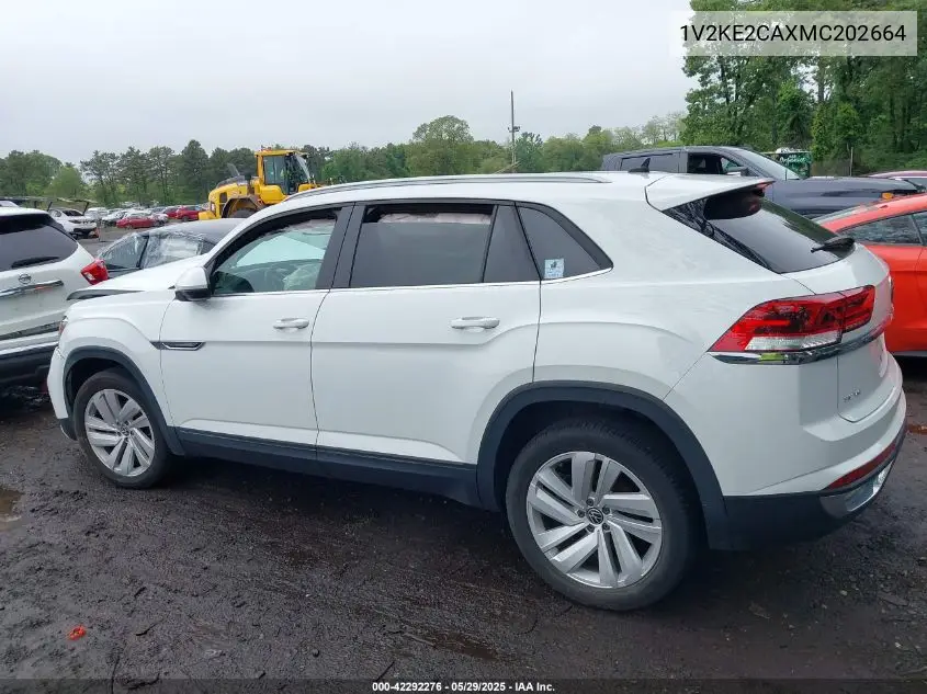 2021 Volkswagen Atlas Cross Sport 3.6L V6 Se W/Technology VIN: 1V2KE2CAXMC202664 Lot: 42292276