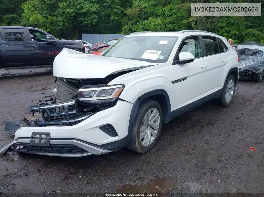 2021 Volkswagen Atlas Cross Sport 3.6L V6 Se W/Technology VIN: 1V2KE2CAXMC202664 Lot: 42292276