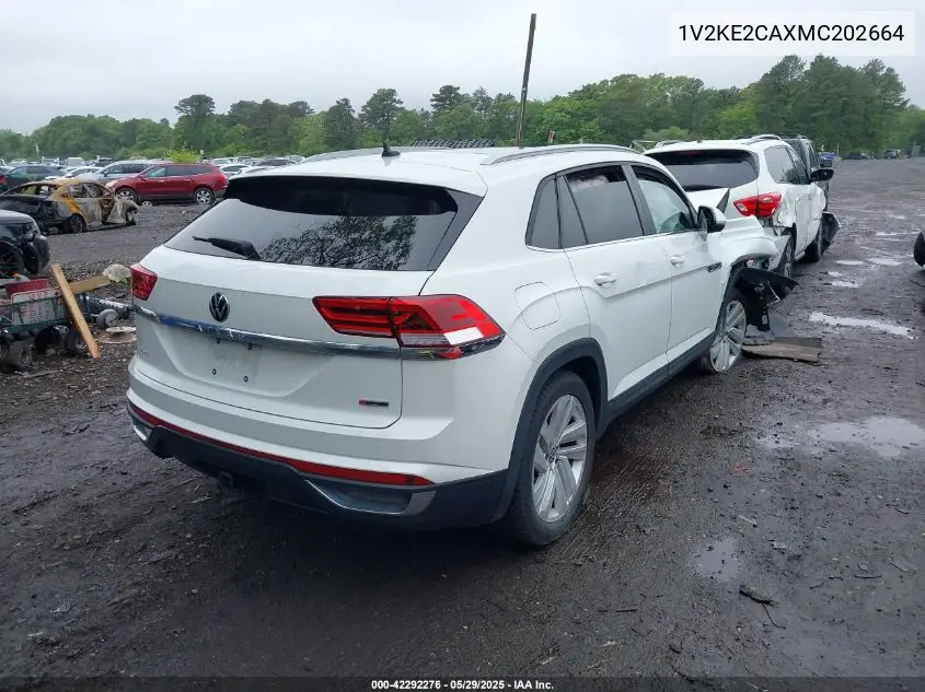 2021 Volkswagen Atlas Cross Sport 3.6L V6 Se W/Technology VIN: 1V2KE2CAXMC202664 Lot: 42292276