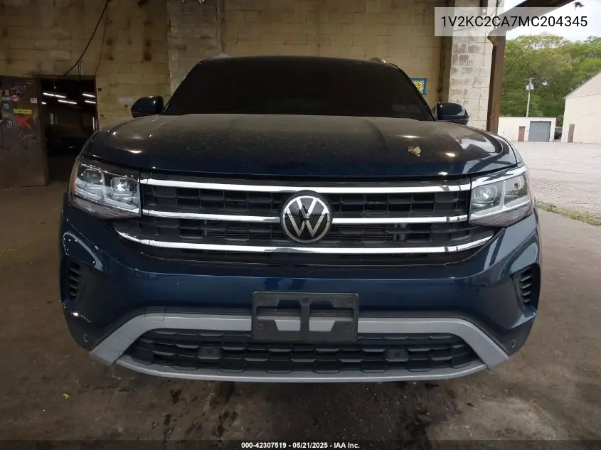 2021 Volkswagen Atlas Cross Sport 2.0T Se W/Technology VIN: 1V2KC2CA7MC204345 Lot: 42307519