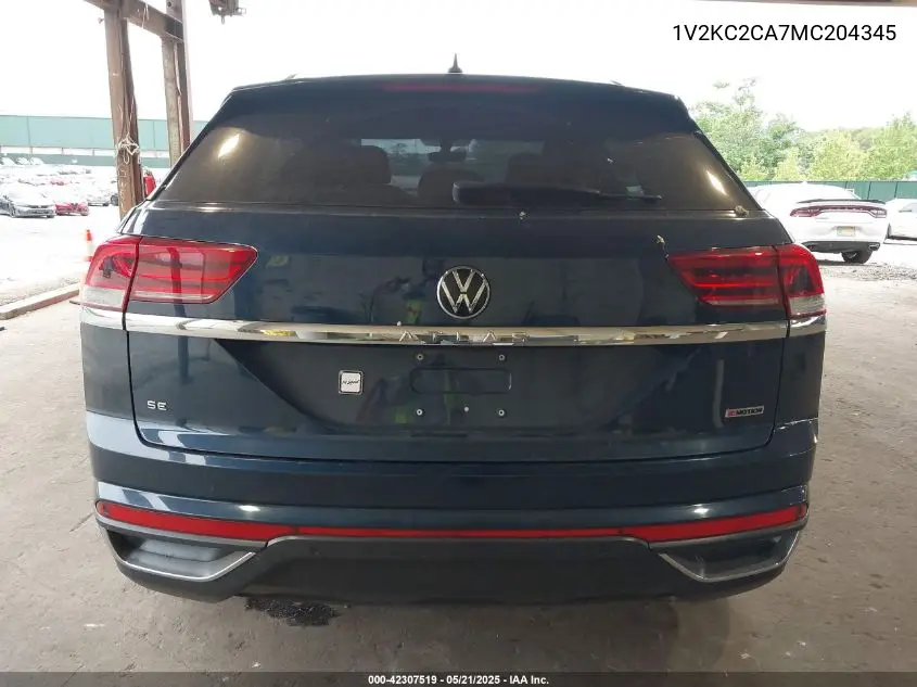 2021 Volkswagen Atlas Cross Sport 2.0T Se W/Technology VIN: 1V2KC2CA7MC204345 Lot: 42307519