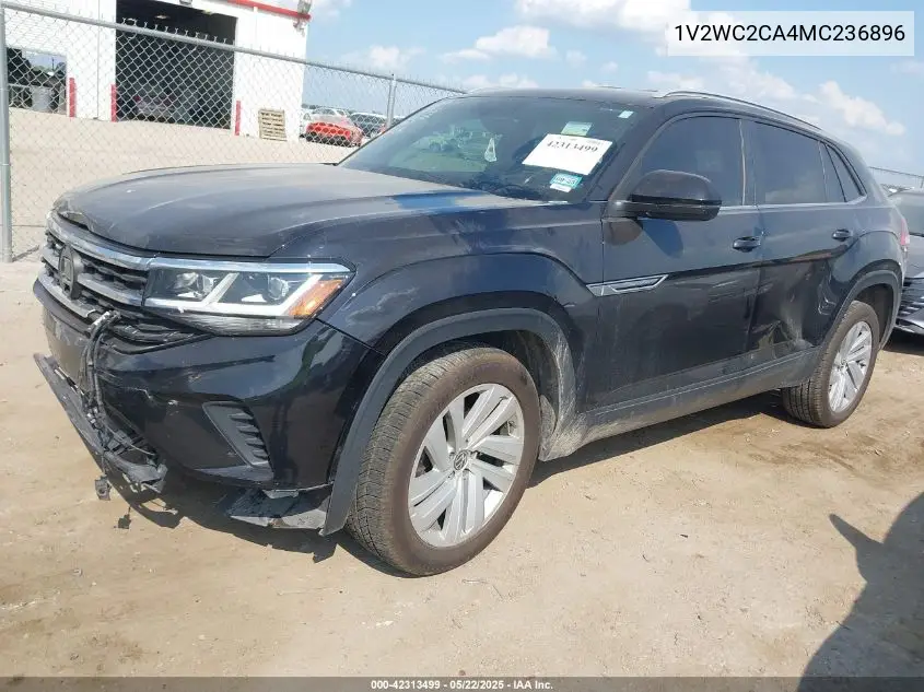 2021 Volkswagen Atlas Cross Sport 2.0T Se W/Technology VIN: 1V2WC2CA4MC236896 Lot: 42313499