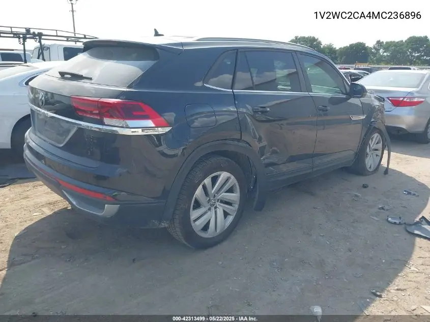2021 Volkswagen Atlas Cross Sport 2.0T Se W/Technology VIN: 1V2WC2CA4MC236896 Lot: 42313499