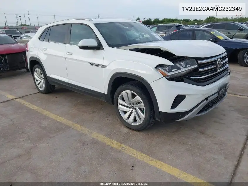 2021 Volkswagen Atlas Cross Sport 3.6L V6 Se W/Technology VIN: 1V2JE2CA4MC232349 Lot: 42315381
