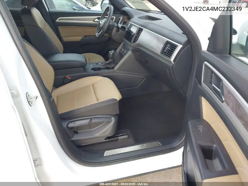 2021 Volkswagen Atlas Cross Sport 3.6L V6 Se W/Technology VIN: 1V2JE2CA4MC232349 Lot: 42315381