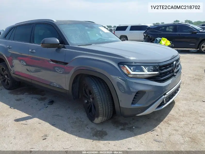 2021 Volkswagen Atlas Cross Sport 3.6L V6 Sel Premium VIN: 1V2TE2CA0MC218702 Lot: 42335289