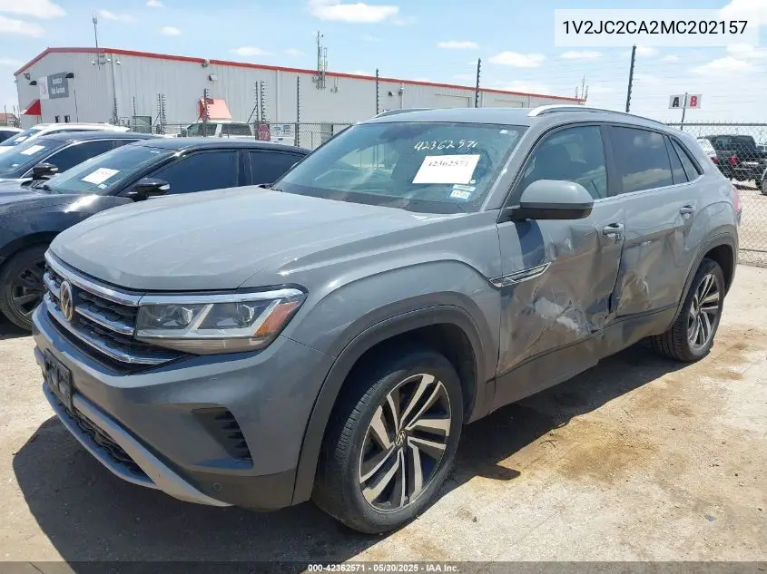 2021 Volkswagen Atlas Cross Sport 2.0T Se W/Technology VIN: 1V2JC2CA2MC202157 Lot: 42362571