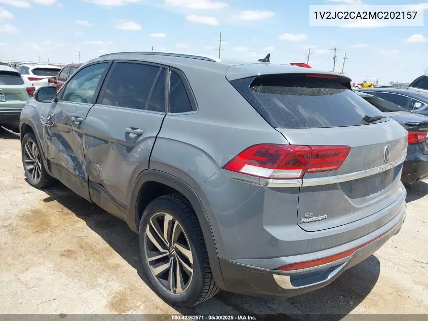 2021 Volkswagen Atlas Cross Sport 2.0T Se W/Technology VIN: 1V2JC2CA2MC202157 Lot: 42362571