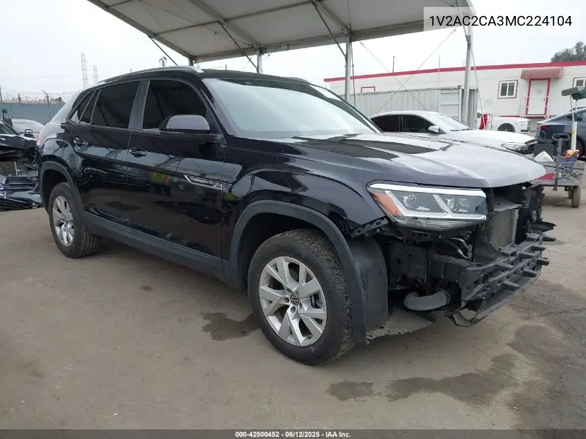 2021 Volkswagen Atlas Cross Sport 2.0T S VIN: 1V2AC2CA3MC224104 Lot: 42500452