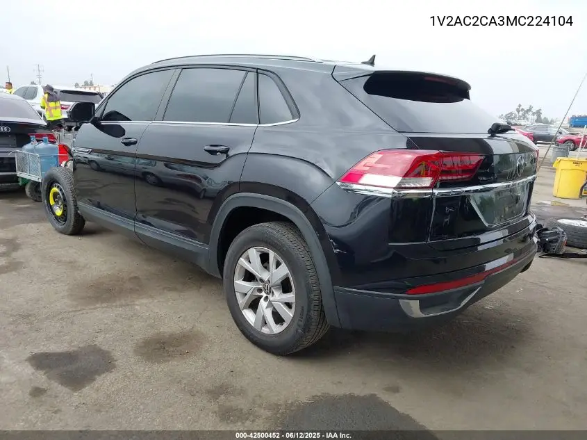 2021 Volkswagen Atlas Cross Sport 2.0T S VIN: 1V2AC2CA3MC224104 Lot: 42500452