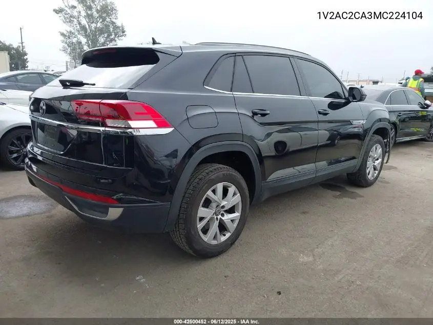 2021 Volkswagen Atlas Cross Sport 2.0T S VIN: 1V2AC2CA3MC224104 Lot: 42500452