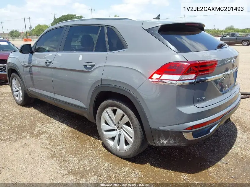 2021 Volkswagen Atlas Cross Sport 3.6L V6 Se W/Technology VIN: 1V2JE2CAXMC201493 Lot: 42519963