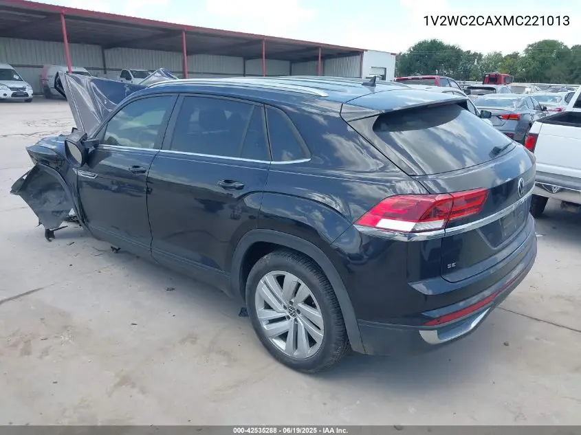 2021 Volkswagen Atlas Cross Sport 2.0T Se W/Technology VIN: 1V2WC2CAXMC221013 Lot: 42535288
