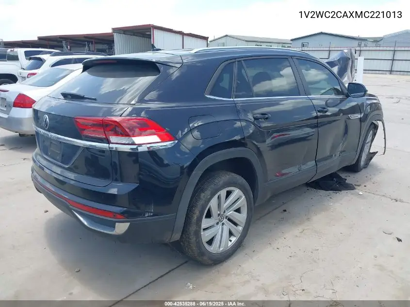 2021 Volkswagen Atlas Cross Sport 2.0T Se W/Technology VIN: 1V2WC2CAXMC221013 Lot: 42535288