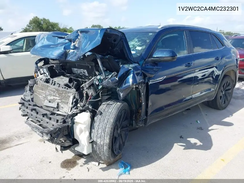 2021 Volkswagen Atlas Cross Sport 2.0T Se W/Technology VIN: 1V2WC2CA4MC232301 Lot: 42538962