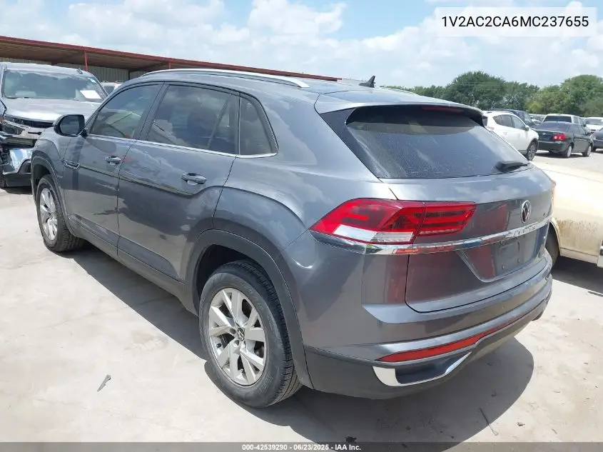 2021 Volkswagen Atlas Cross Sport 2.0T S VIN: 1V2AC2CA6MC237655 Lot: 42539290