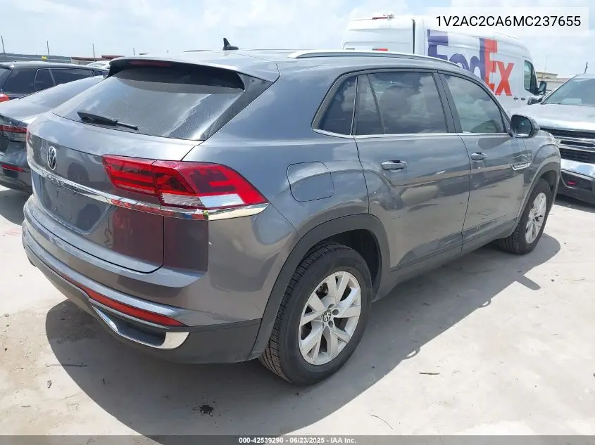 2021 Volkswagen Atlas Cross Sport 2.0T S VIN: 1V2AC2CA6MC237655 Lot: 42539290