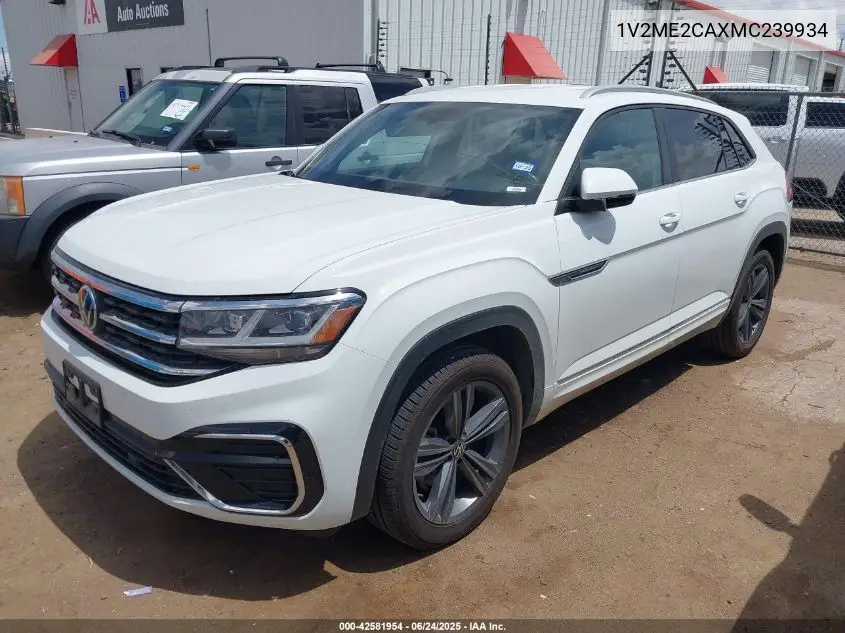 2021 Volkswagen Atlas Cross Sport 3.6L V6 Se W/Technology R-Line VIN: 1V2ME2CAXMC239934 Lot: 42581954